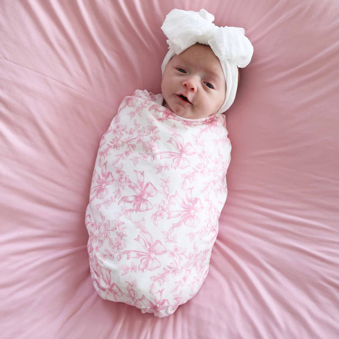Fancy Frills oversized bamboo swaddle