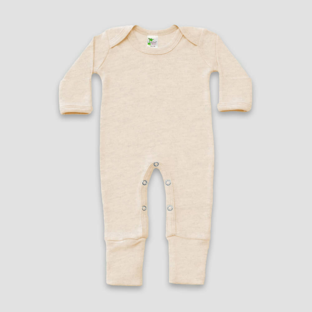 Baby romper- INCLUDES EMBROIDERY Fold over feed & hands