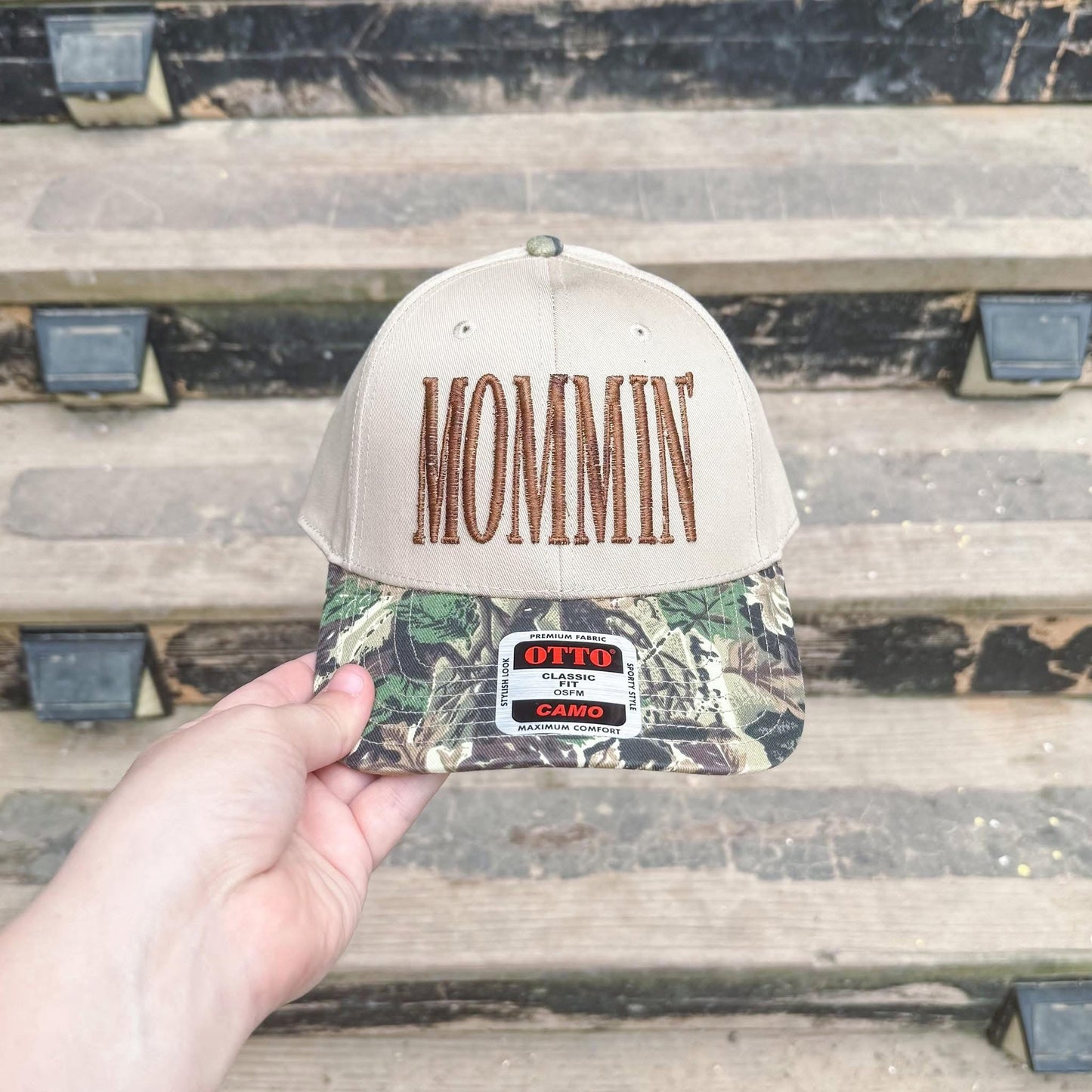 Mommin camo hats