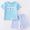 Blue whale boys short set