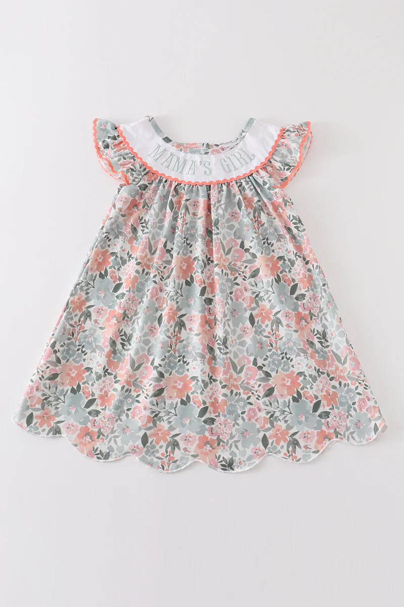 Sage floral mamas girl
