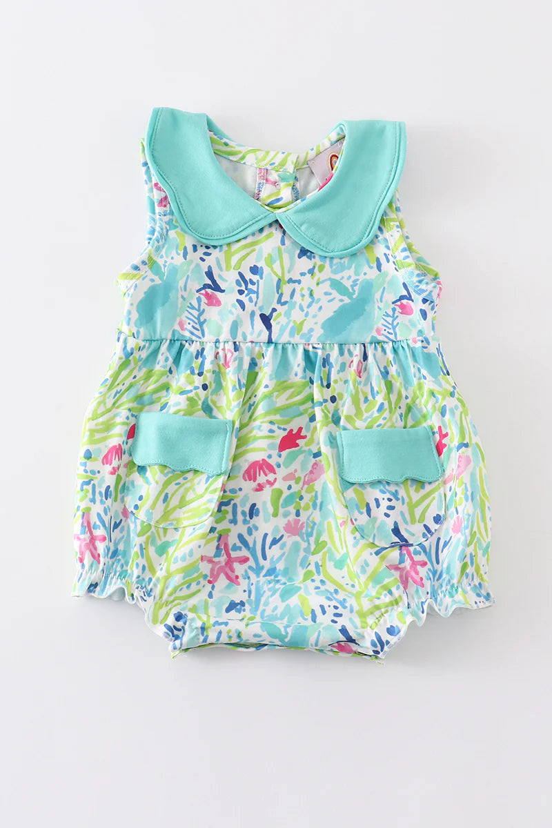 Green Lilly girls bubble