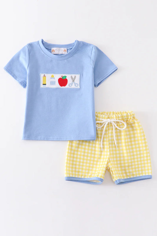 Back to school boys short set