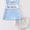 Blue excavator boys bloomer set