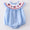 Patriotic flag embroidered Swiss dot bubble