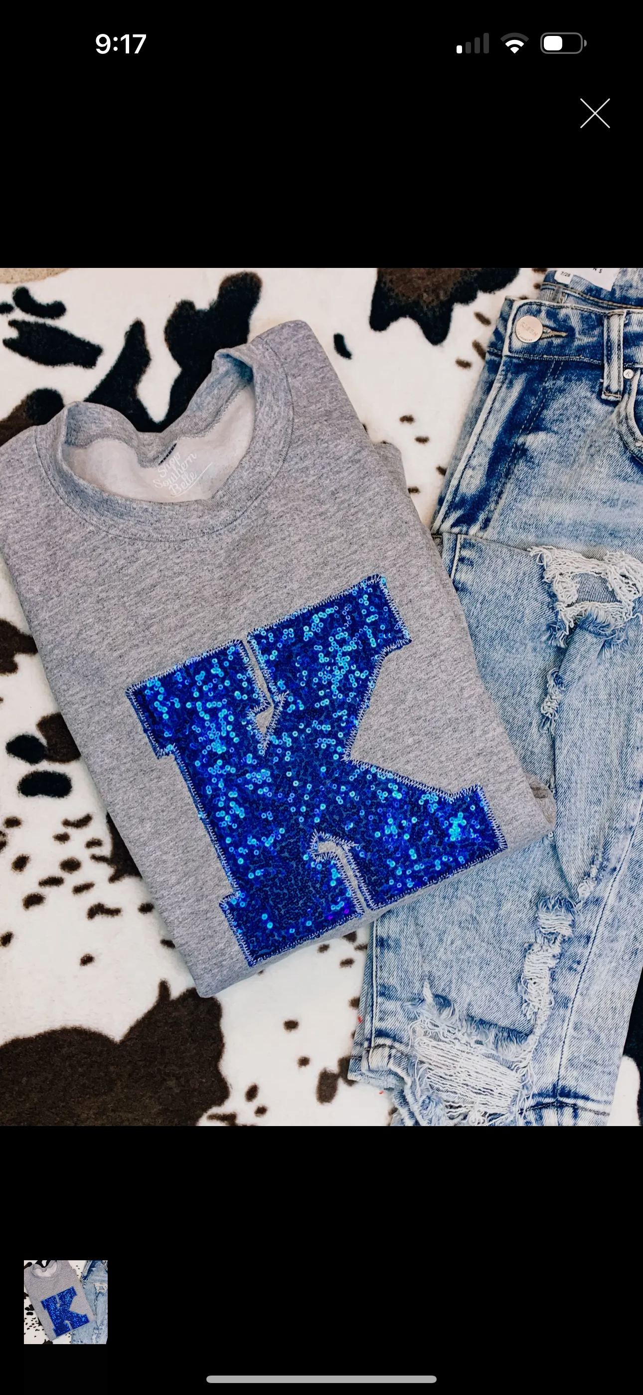 KENTUCKY K SEQUIN SWEATSHIRT