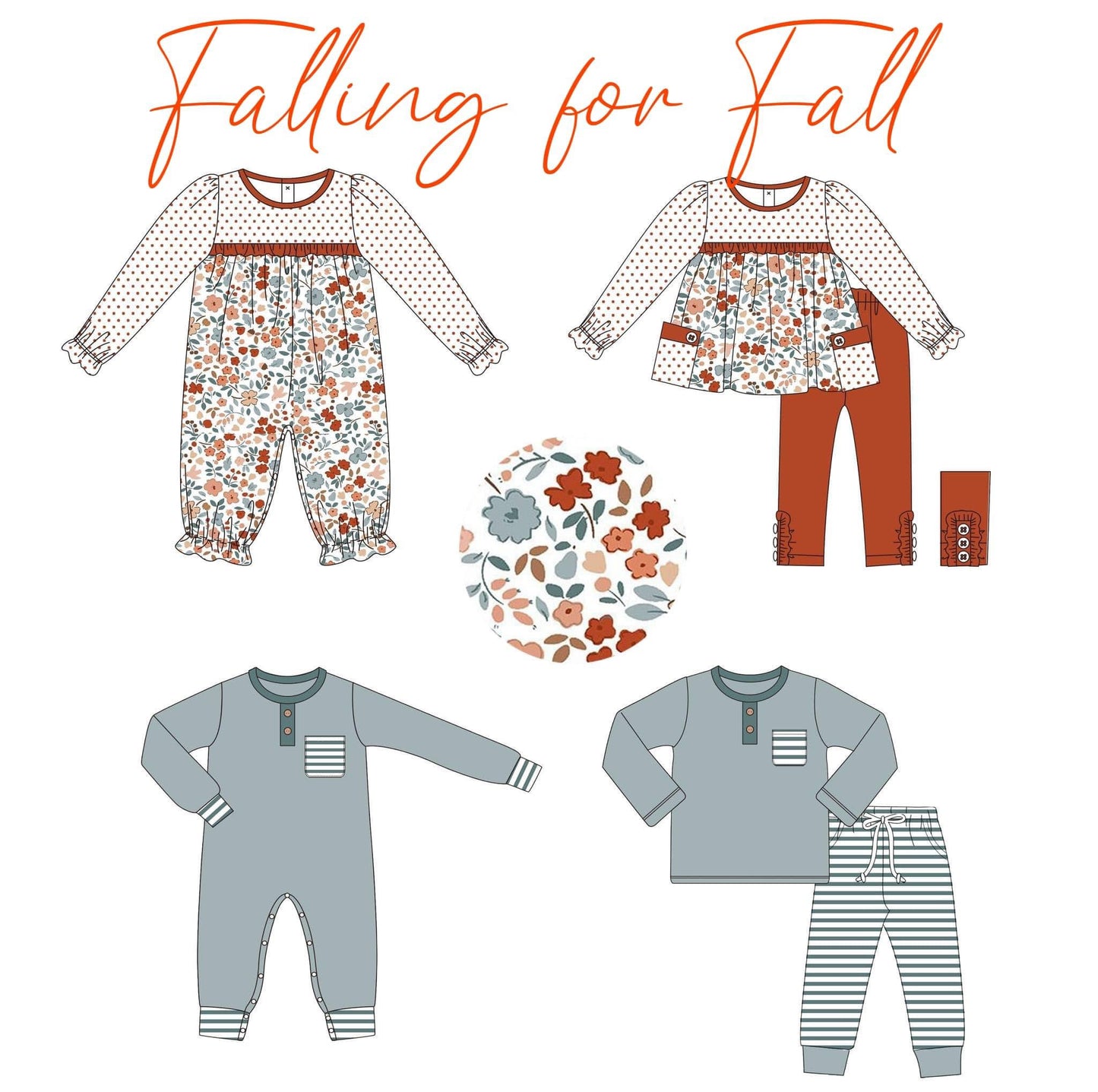Girls floral pant set