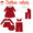 Santa trio corduroy dress