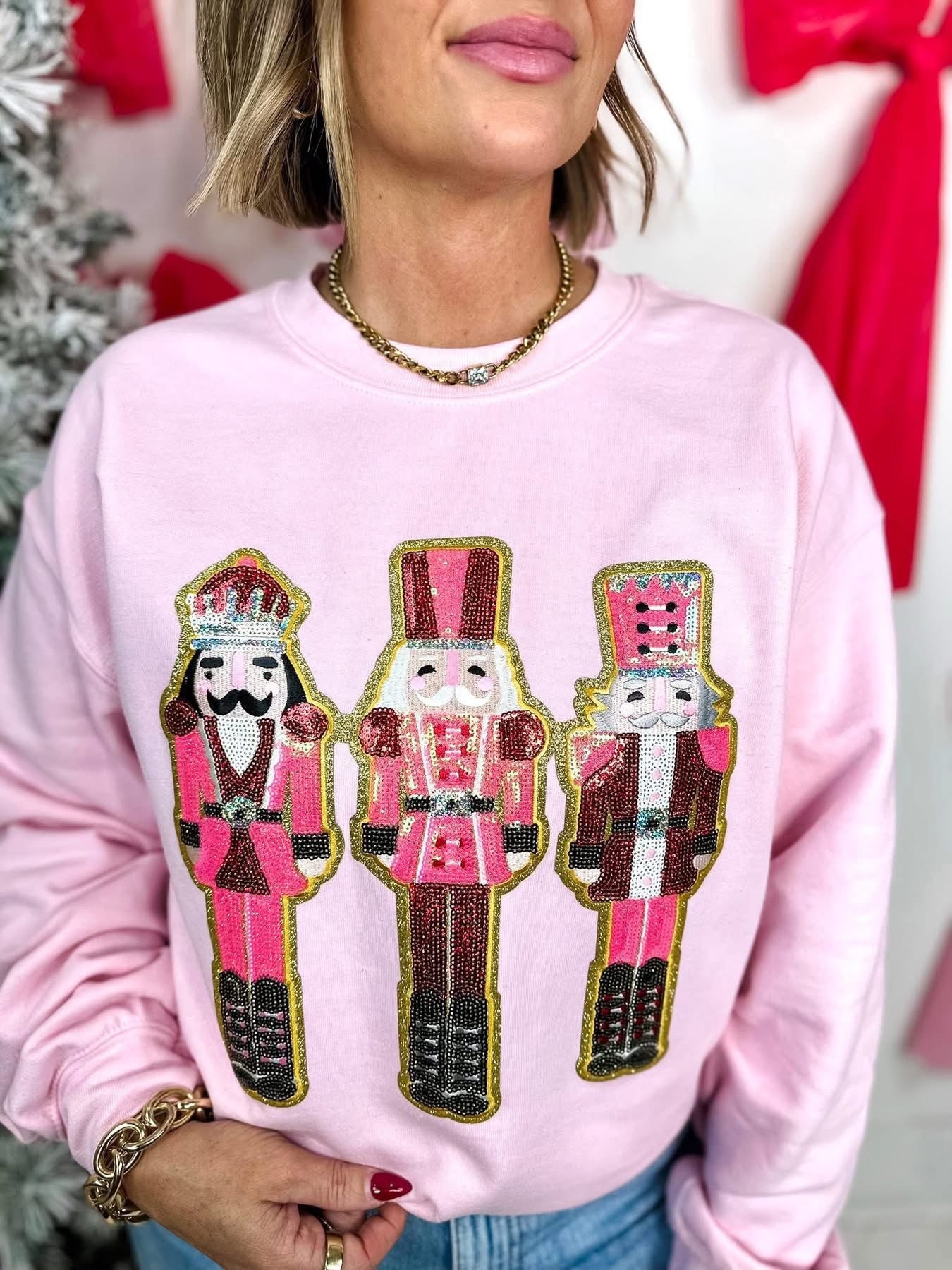 Pink nutcracker sweatshirt
