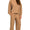 Long sleeve ribbed set- Camel