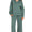Collard Long sleeve ribbed set- Jade