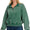 Acid wash dark green quarterzip