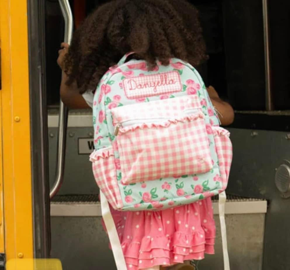 Floral backpack + lunch bag - blank