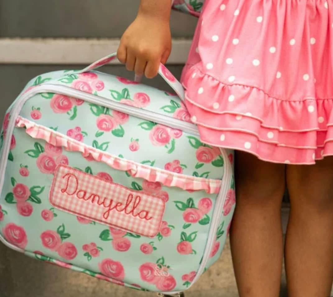 Floral backpack + lunch bag - blank