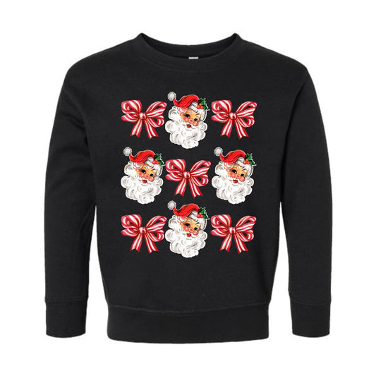 Christmas bow sweatshirt mama + mini