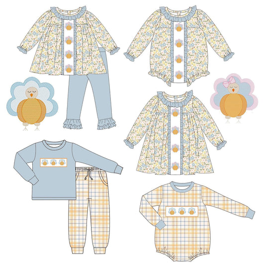 Girls floral turkey