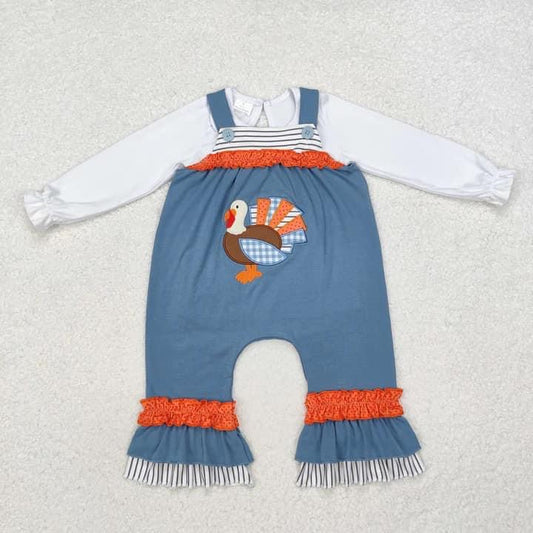 Girls turkey romper - 6/12M