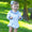 Blue Trellis Bow bubble smock candy