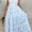 Blue floral maxi dress