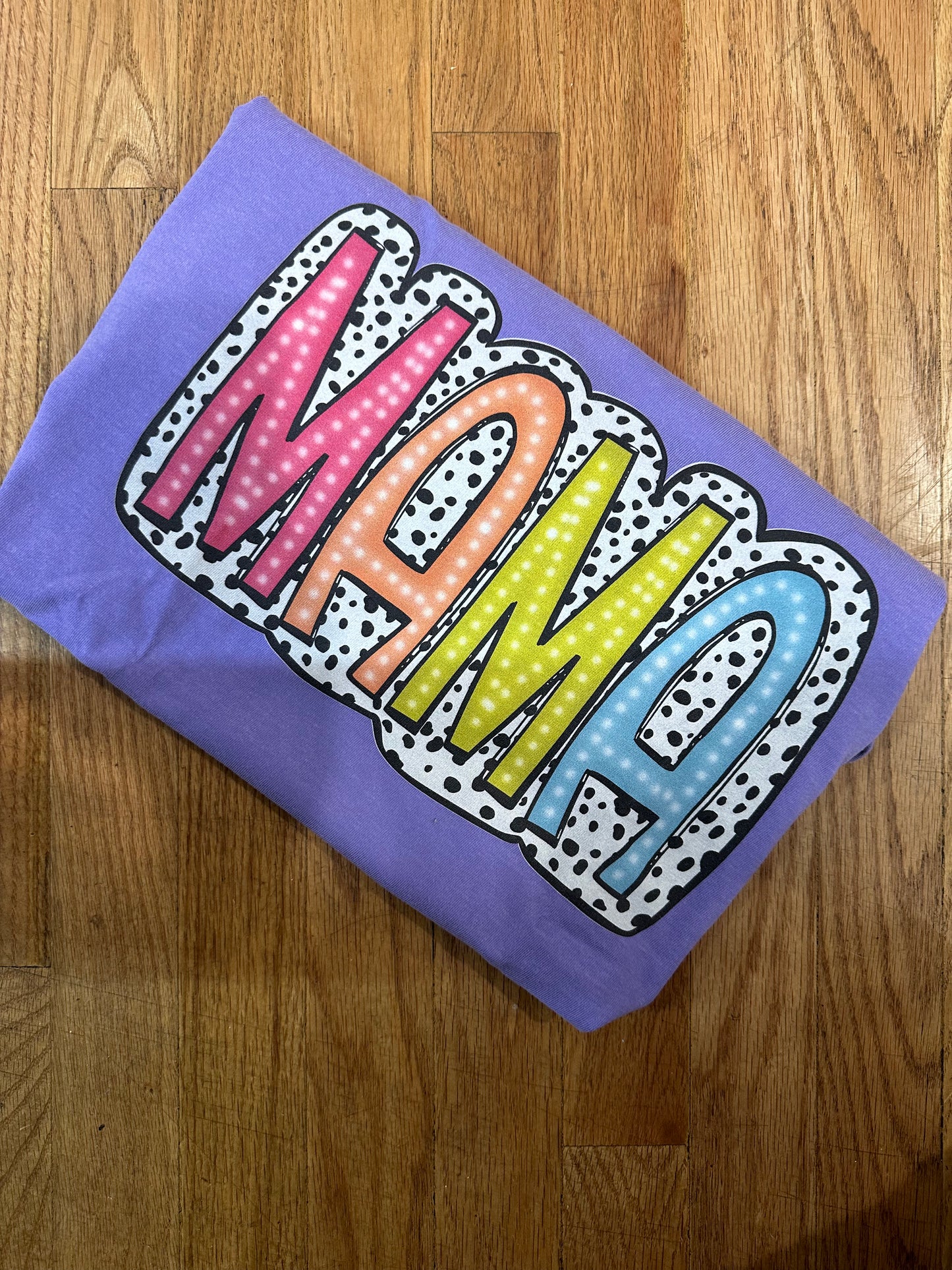 Purple dot MAMA- M comfort color