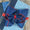 Navy with red moon-stitch bow headband