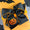 Jack o lantern moonstitch bow