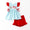 Girls baseball short set
