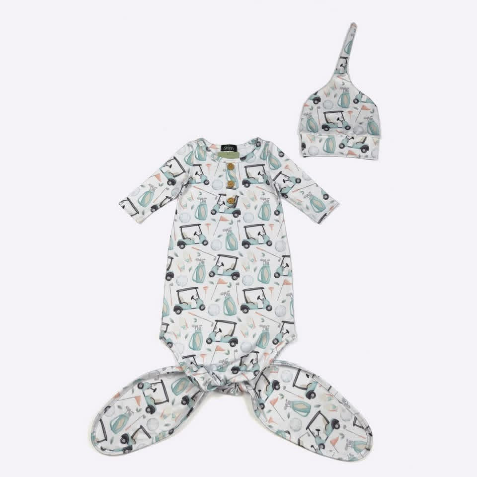 Golf baby knotted gown