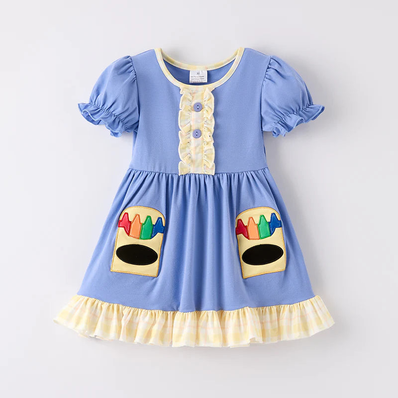 Girls crayon dress