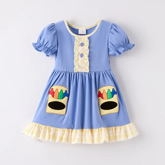 Girls crayon dress
