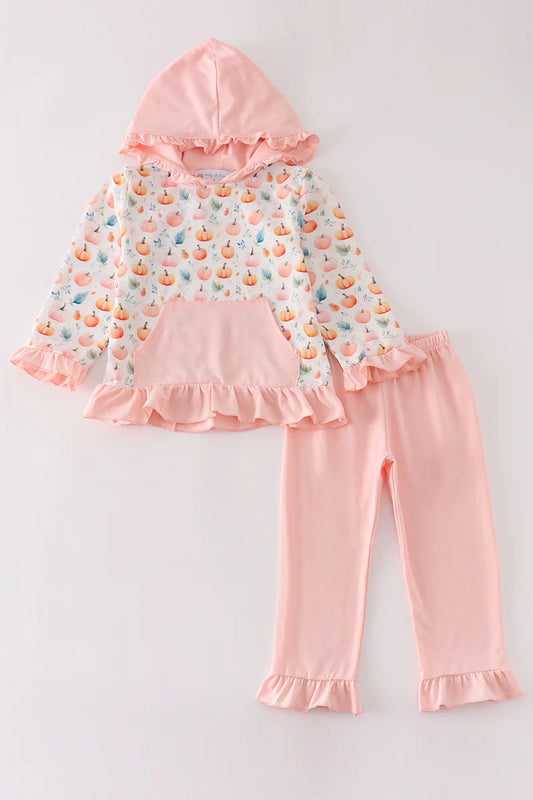 Girls pumpkin jogger set
