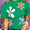 Green Flower Sweater Top