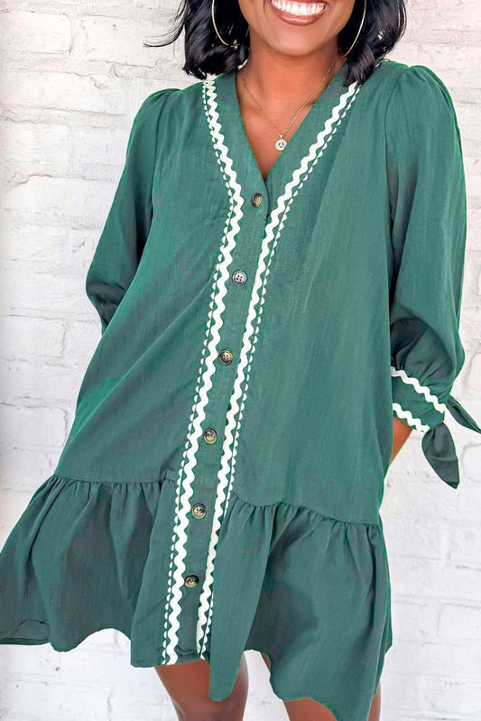 Green Ricrac dress
