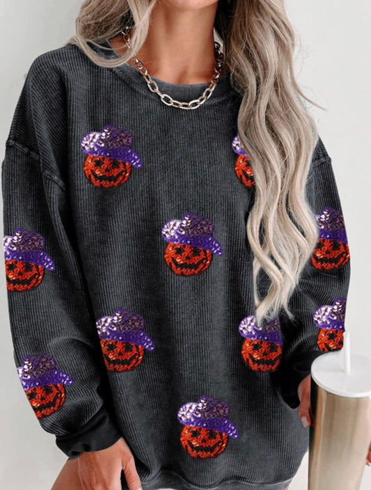Cowboy pumpkin pullover