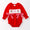 Santa bow smocked bubble