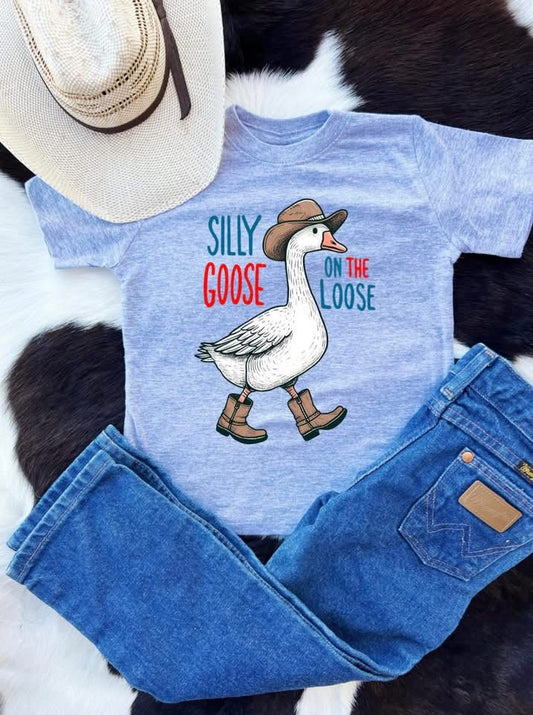 Cowboy hat silly goose tee