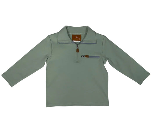 Kingston 1/4 zip pullover - Sage