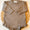 Ruffle knit sweater romper brown