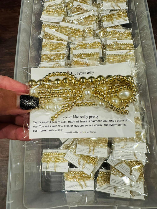 Bow bracelet set