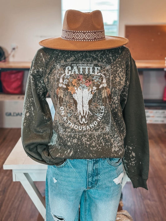 He owns the cattle sweatshirt