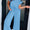 Blue ribbed pant set