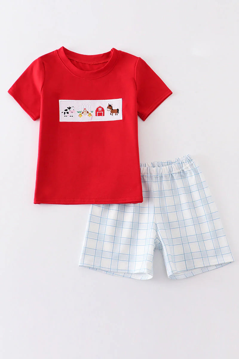 Boys farm short set