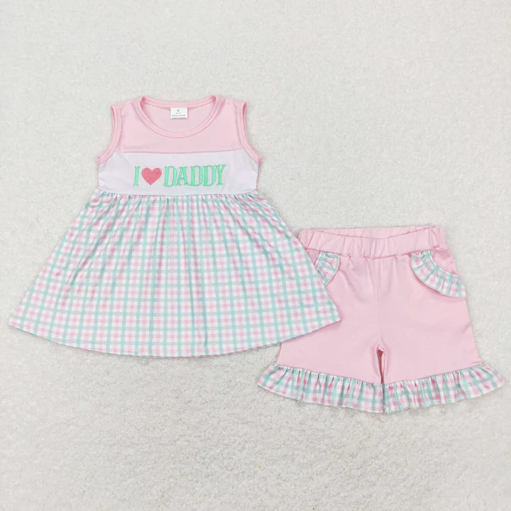 I heart daddy girls set - 4T