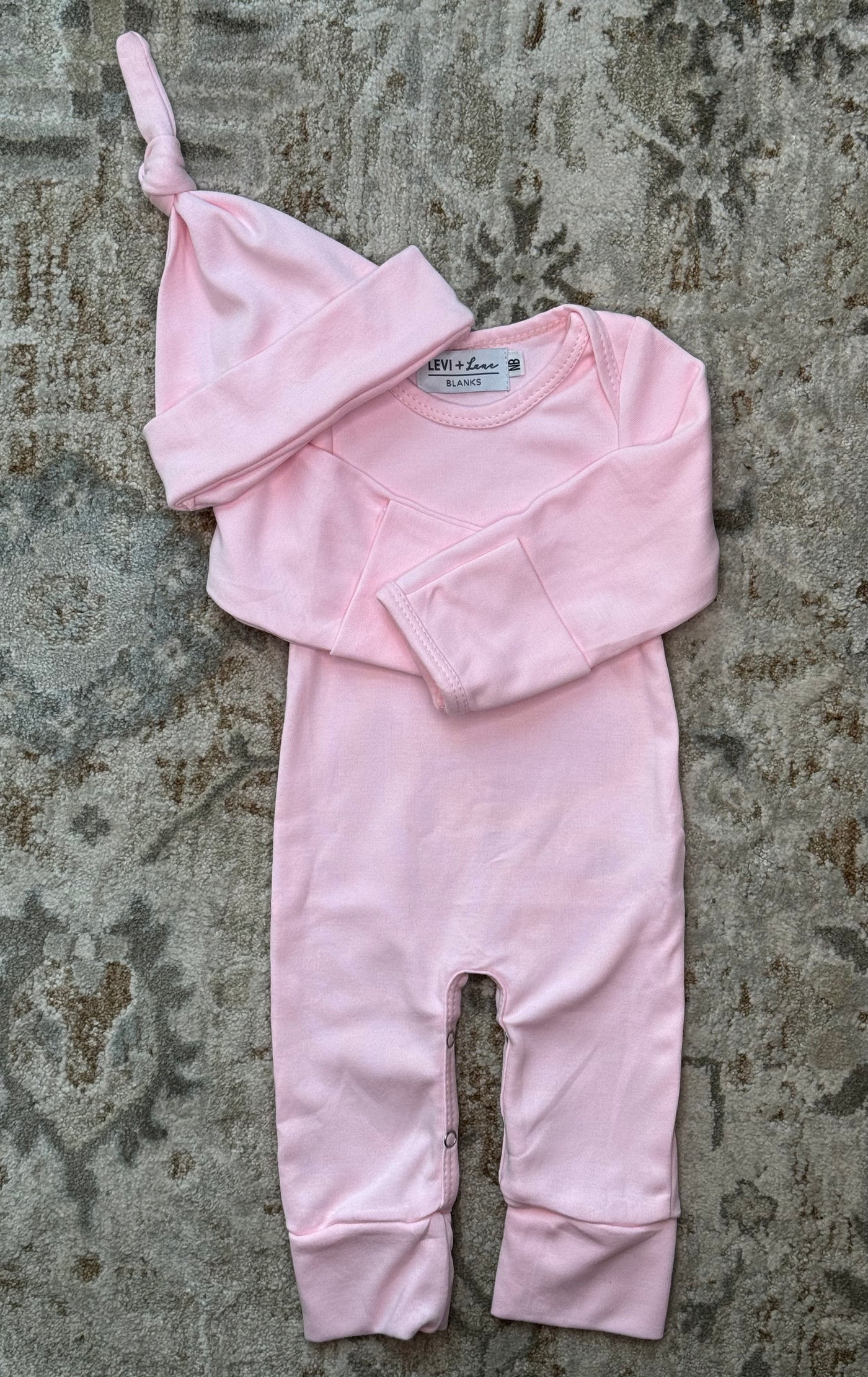 Newborn Infant romper with hat