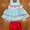 Flag smocked girls bloomer set