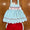 Smocked flag girls short set