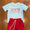 Smocked flag boys short set