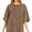 French Terry oversized top- mahogany