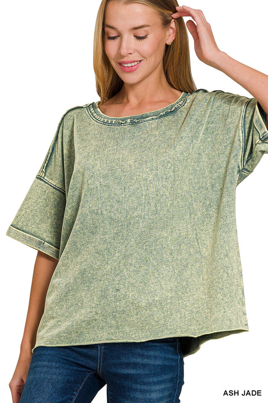 French Terry top- green