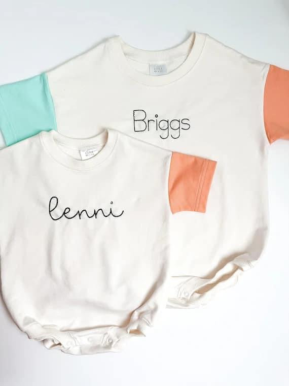 Colorblock bubble - embroidery me